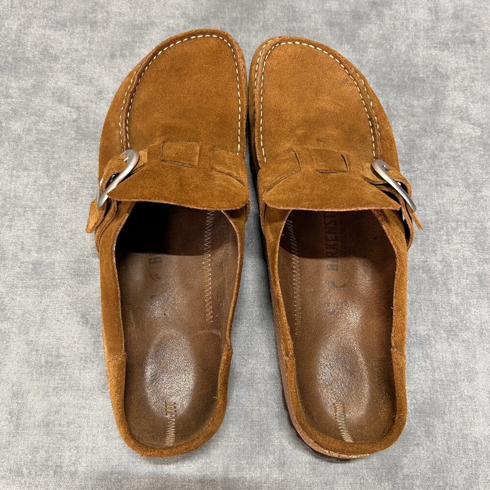 Birkenstock Buckley Suede Leather Clogs Mules Mocha Brown EU 41 Womens 10 - Picture 5 of 8